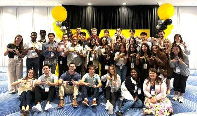 Virginia Tech alumni and students at EY. 